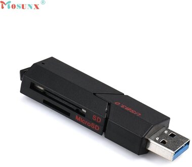 Mosunx Simplestone 2in1 USB 3.0 High Speed Voor Micro SD SDXC T-Flash TF Geheugenkaartlezer Adapter 0216