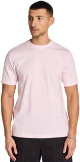 Moswood T-shirts Heren - Roze - Maat M - Katoen Jersey Pink