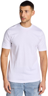 Moswood T-shirts Heren - Wit - Maat S - Katoen Jersey White