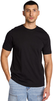 Moswood T-shirts Heren - Zwart - Maat XL - Katoen Jersey Black