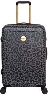 MÔSZ Lauren Trolley 66 nero leo Harde Koffer Zwart - H 66 x B 44 x D 26