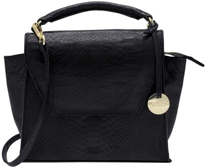 MÔSZ Phoebe Handbag Jungle black Damestas Zwart - H 21 x B 25.5 x D 9