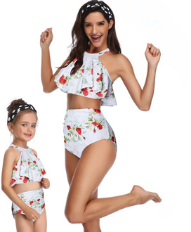 Mother Daughter Swimsuit Mommy and Me Beach Sea Bikni Swimwear Mother Daughter Matching Swim Suit Women Girls Baby Swim Clothes