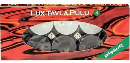 Mother of pearl Melamine Lux Backgammon Stamp-Dice