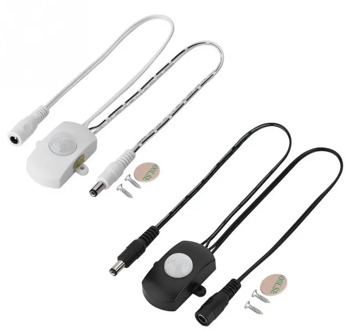 Motion Sensor Light Switch 12V PIR Sensor 24V 5V Movement Detector Timer Infrared Automatic Switch ON OFF Switch Light Outdoor