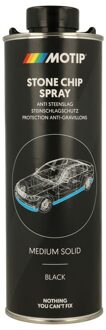 Motip anti steenslag undercoating medium solid zwart (000011) - 1 kg.