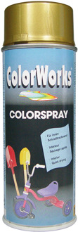 Motip Colorworks Colorspray - Hoogglans - 400 ml - Goud