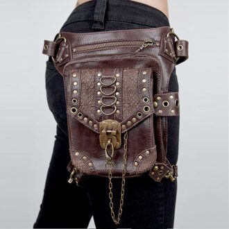 Moto & Biker Cool Steampunk Vrouwen Heuptas Gothic Kleine Messenger Bag Mini Reizen Fanny Pack Sling Crossbody Tassen voor Vrouwen