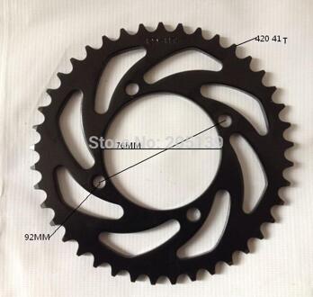 Moto cross scooter tandwiel moto cicleta tandwiel 41 tand VOOR 420 ketting moto rcycle HONDA KAWASAKI moto DIRT PIT BIKE CRF KLX TTR