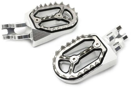 Motocross CNC Aluminium off-road Voetsteunen Voor Suzuki RM-Z250 RM-Z 250 2005 2006 RM250 2006 2007 Zilver