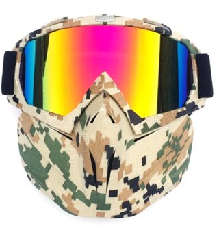 Motocross Goggles Helmen Goggles Ski Sport Volwassen Bril Motorfiets Voor Off-Road Motorfiets Stofvrije camouflage