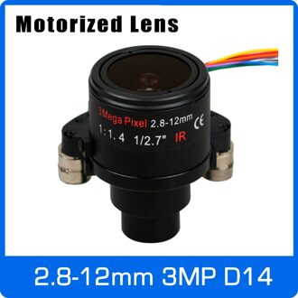 Motor 3 Megapixel Varifocale CCTV Lens 2.8-12mm D14 Mount Met Gemotoriseerde Zoom en Focus Voor 1080 p /3MP AHD/IP Camera