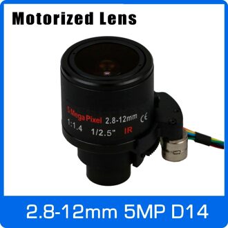Motor 5Megapixel Varifocale Cctv Lens 2.8-12Mm D14 Mount Met Gemotoriseerde Zoom En Focus Voor 1080P/5MP Ahd/Ip Camera