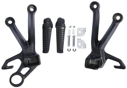 Motor Achter Voetsteunen Voetsteun Footrest Bracket Set Voor Suzuki Gsxr 1000 2003 2004 K3 matte zwart