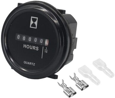 Motor Urenteller Gauge 6V-80V Boot Auto Atv Sneeuwscooter Voertuig Auto 'S Vrachtwagens Marine Generator Motor Ronde urenteller Gauge