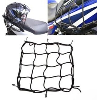 Motorcycle Bagagenet Bike 6 Haken Hold Down Brandstoftank Bagage Mesh Web Styling