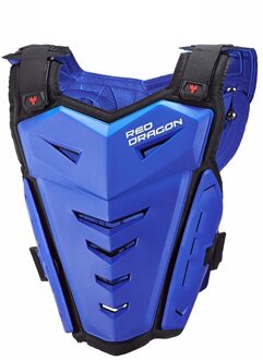 Motorcycle Body Armor Vest Motocross Borst Terug Protector Off-Road Moto Rijden Jas Motorfiets Terug Protector Body Armor blauw Vest 6