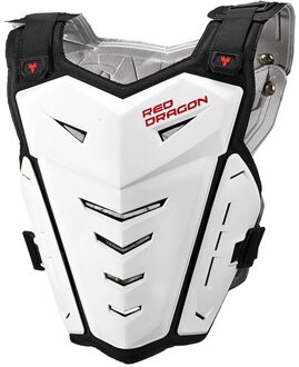 Motorcycle Body Armor Vest Motocross Borst Terug Protector Off-Road Moto Rijden Jas Motorfiets Terug Protector Body Armor wit Vest 2