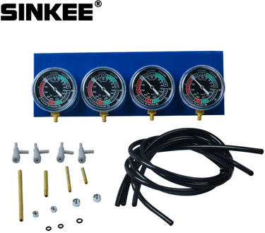 Motorcycle Carb Carburettor Synchronizer Vacuum Balancer Gauge 2 / 4 Cylinder Sync Gauges Kit SK1869