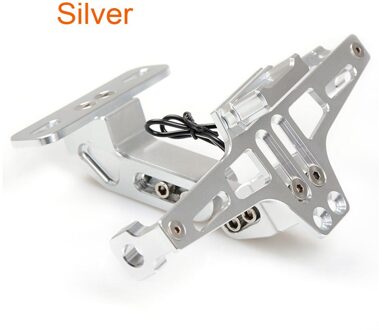 Motorcycle Cnc Achter Kentekenplaat Houder Met Fit Voor Suzuki GSX-S750 GSX-S1000 GSX1250 GSX600F GSX650F zilver