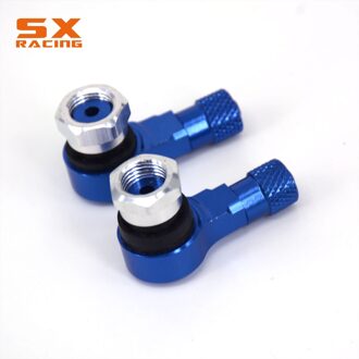 Motorcycle Cnc Universal Oranje 2 Stuks Velg Wiel Klepstelen Band Band Cap 90 Graden Voor Ktm Duke Rc Smc R Super Smt Adventure Rc Blauw