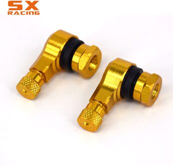 Motorcycle Cnc Universal Oranje 2 Stuks Velg Wiel Klepstelen Band Band Cap 90 Graden Voor Ktm Duke Rc Smc R Super Smt Adventure Rc Goud
