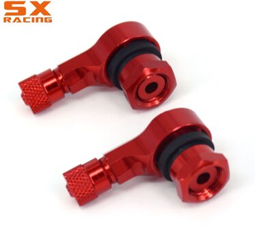 Motorcycle Cnc Universal Oranje 2 Stuks Velg Wiel Klepstelen Band Band Cap 90 Graden Voor Ktm Duke Rc Smc R Super Smt Adventure Rc Rood