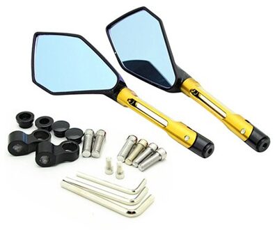 Motorcycle Cnc Verstelbare Grote Achteruitkijkspiegel Vouwen Side Spiegels Voor Honda Pcx 150 125 Forsa Kawasaki Suzuki Yamaha Ducati goud