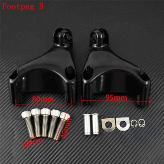 Motorcycle Cnc Voetsteun Achter Passenger Voetsteunen Mount Zwart Pedaal Voor Harley Sportster Xl Ijzer 883 1200 72 48 2000 21 Footpeg B 2000-2013