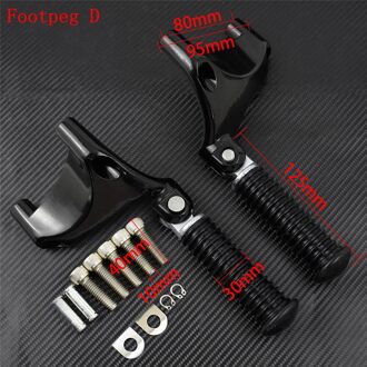 Motorcycle Cnc Voetsteun Achter Passenger Voetsteunen Mount Zwart Pedaal Voor Harley Sportster Xl Ijzer 883 1200 72 48 2000 21 Footpeg D 2000-2013