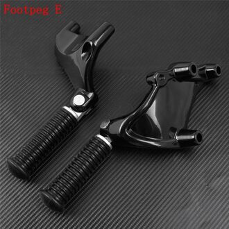 Motorcycle Cnc Voetsteun Achter Passenger Voetsteunen Mount Zwart Pedaal Voor Harley Sportster Xl Ijzer 883 1200 72 48 2000 21 Footpeg E 2014-2021