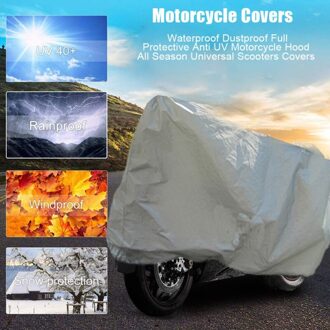 Motorcycle Covers Waterdicht Stofdicht Volledige Beschermende Anti Uv Motorfiets Kap Alle Seizoen Universele Scooters Covers 200x100cm