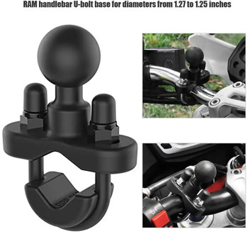 Motorcycle Handlebar Rail Mount U Bolt Mounting Base Head Go-pro 1" Ball For Ram V4K7
