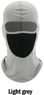 Motorcycle Masker Motorfiets Zon Bescherming En Stofdicht Hoofddeksels Hoed Rijden Kap Winddicht Outdoor Riding Hood Masker Stofmasker YS-E-03 licht grijs