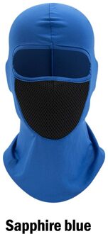 Motorcycle Masker Motorfiets Zon Bescherming En Stofdicht Hoofddeksels Hoed Rijden Kap Winddicht Outdoor Riding Hood Masker Stofmasker YS-E-06saffier blauw