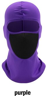 Motorcycle Masker Motorfiets Zon Bescherming En Stofdicht Hoofddeksels Hoed Rijden Kap Winddicht Outdoor Riding Hood Masker Stofmasker YS-E-07 paars