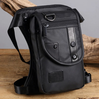Motorcycle Rider Fanny Drop Leg Bags Messenger Shoulder CrossBody Bag Bum Hip Belt Pouch Waterproof Nylon/Canvas Men Waist Pack