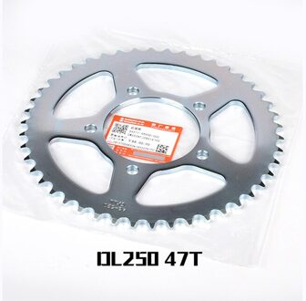 Motorcycle Tandwiel Gear Voor Suzuki GSR250 GSX250R GW250 DL250 Inazuma 400 SFV650 SV650 GSF250 Bandit GSX250 Katana Acrosse 47 T