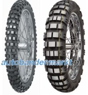 motorcycle-tyres Mitas E-09 ( 140/80-17 TL 69R Achterwiel, M+S keurmerk, Rubbermengsel Dakar, gelb )