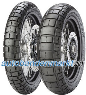 motorcycle-tyres Pirelli Scorpion Rally STR ( 110/80 R18 TL 58H M+S keurmerk, M/C, Voorwiel )