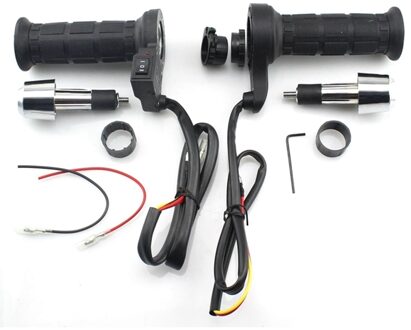 Motorcycle Verwarmde Grips 7/8 "22 Mm Stuur Grip Voor Scooter Motor Handwarmer Met Bar End