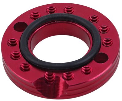 Motorfiets 1 Set (1 Regulator + 1 Lederen Ring) Motorfiets Regulator Voor Bike Motorcycle Accessoires rood
