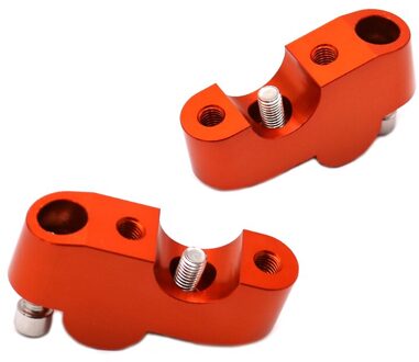Motorfiets 2 Handvat Bar Klem Verhoogde Verlengen Stuur Mount Riser Voor Ktm 390 Duke 390 Duke DUKE390 Oranje