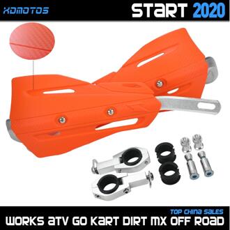 Motorfiets 22Mm 28Mm Hand Guard Handguard Protector Voor Ktm Kayo Sx Sxf Klx Kx Kxf Yz Yzf Cr crf Rmz Dirt Bike Enduro Supermoto oranje