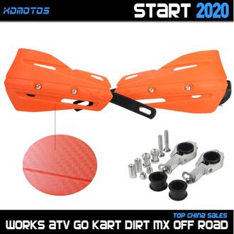Motorfiets 22Mm 28Mm Hand Guard Handguard Protector Voor Ktm Kayo Sx Sxf Klx Kx Kxf Yz Yzf Cr crf Rmz Dirt Bike Enduro Supermoto zwart-oranje