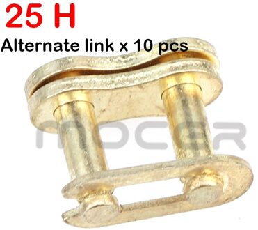 Motorfiets 25H Kettingen 68L-158L Link Gouden Ketting Voor 47cc 49cc Pocket Bike Mini Moto Quad Dirt Atv Scooter Fiets onderdelen Rood