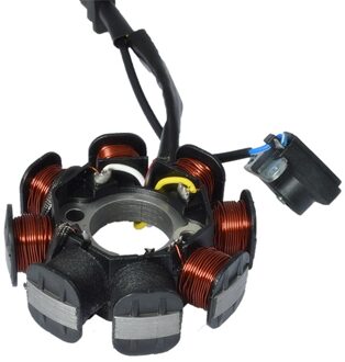 Motorfiets 4 Draad 8 Polen Volledige Golf Voor GY6-50 GY6 50 139QMB Magneto Stator Coil Generator Scooter Bromfiets ATV Dirt bike Taotao