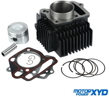 Motorfiets 52.4Mm Boring Stalen Cilinder Zuiger Pakking Kit Voor Lifan 125cc LF125 Horizontale Motoren Dirt Pit Monkey Bike atv