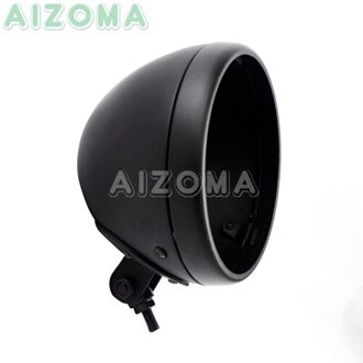 Motorfiets 7 "Koplamp Led Vuurtoren Shell Voor Harley 883 Ijzer Dyna Bobber Universal Custom 7 Inch Koplamp Behuizing Emmer matte zwart