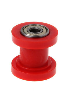 Motorfiets 8mm Chain Roller Katrol Spanner Wiel Gids Per Pit Crossmotor ATV Motorbike XR125 CRF50 KLX110 C45 Rood
